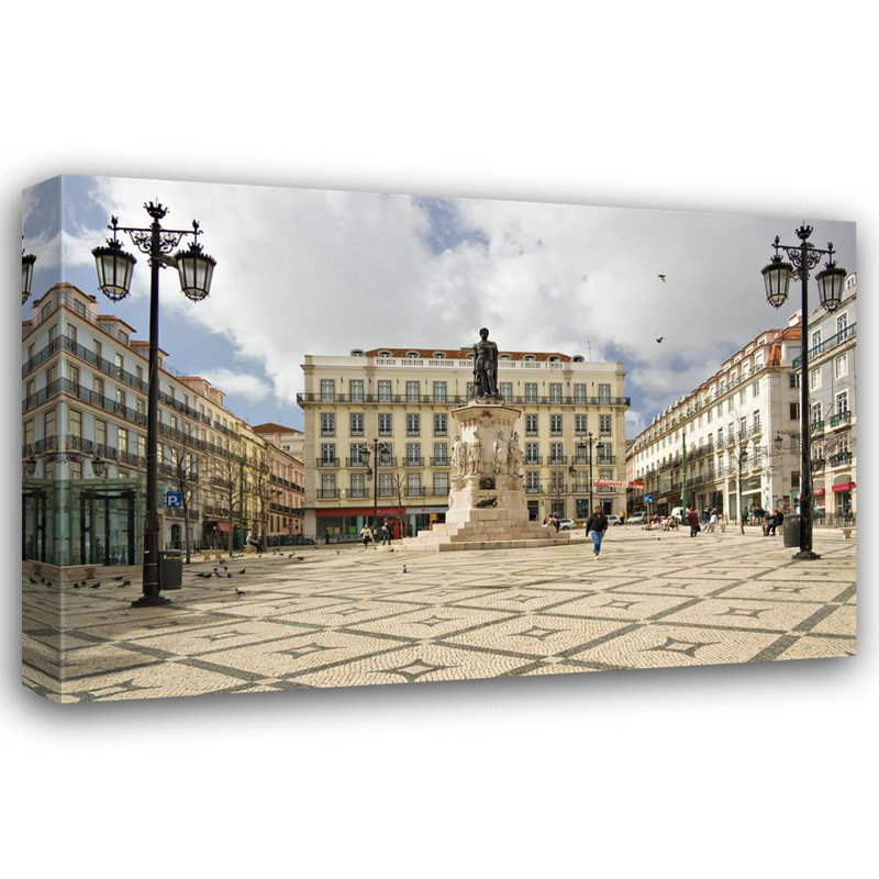 Place Camoens, Lisbonne, Portugal, H 27 po x l 40 po
