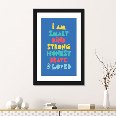 «I Am Smart…» par Seven Trees Design - impression d'art textuel