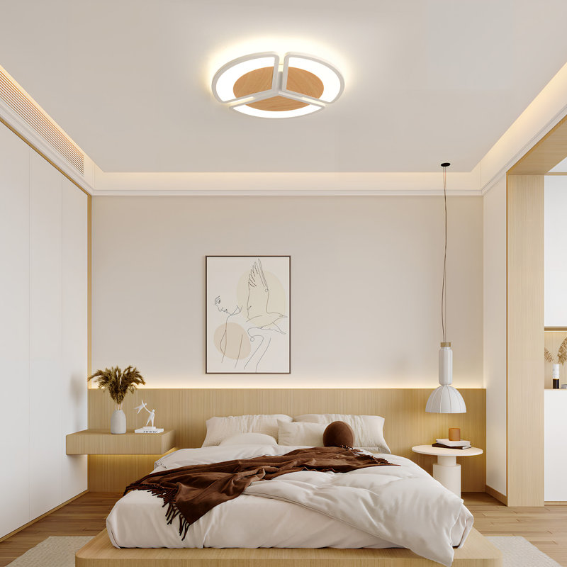 Freddye 15.8" LED Flush Mount Ceiling Light