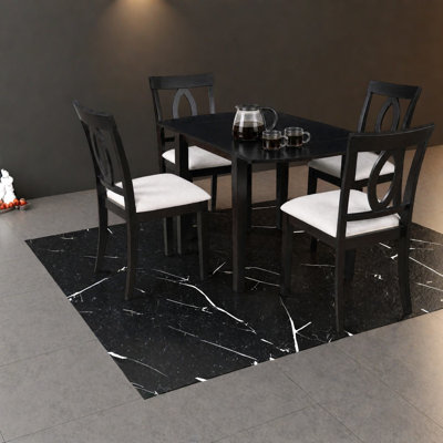 Space Saving Extendable Dining Table Sets(Must include both Table and Chair), Wood MDF Modern Compact Set for Small Kitchen