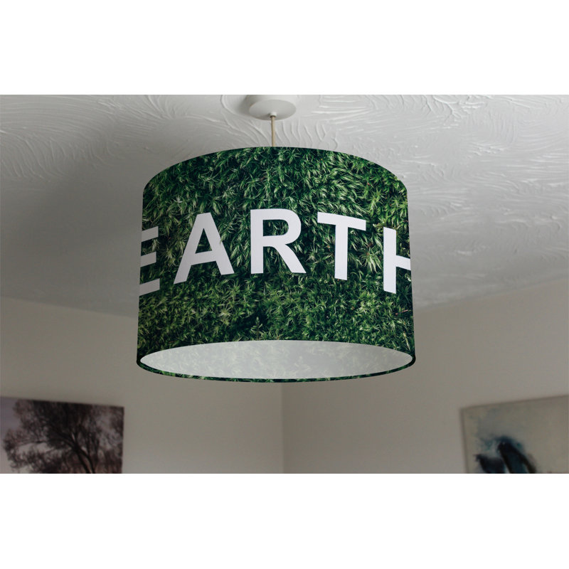 25cm H Canvas Drum Pendant Shade ( Clip On )