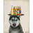 Trinx Fab Funky Gallery Wrapped Canvas Art Titled: Husky 2 Beer Lover-360727757