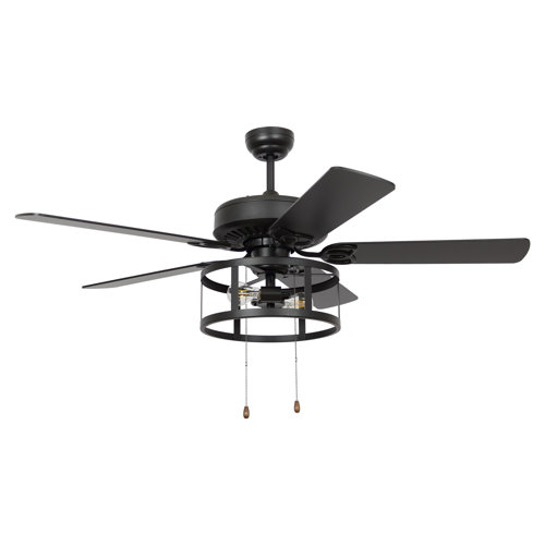 Steelside™ Leonard 52'' Ceiling Fan with Light Kit & Reviews | Wayfair