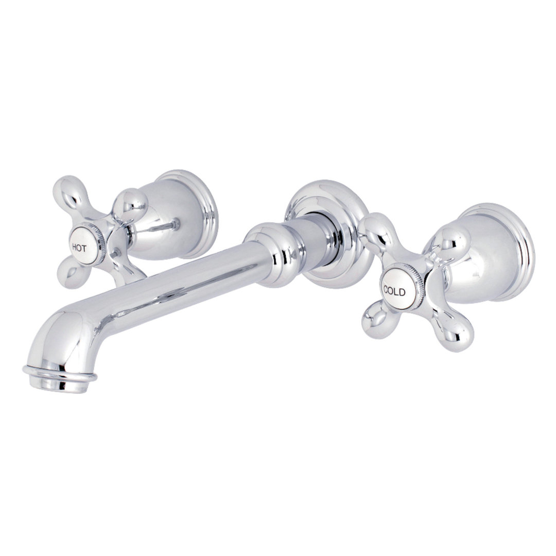 Kingston Brass English Country Two-Handle 3-Hole Wall Mount Roman Tub Faucet Kingston Brass