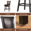Tabouret de comptoir pivotant