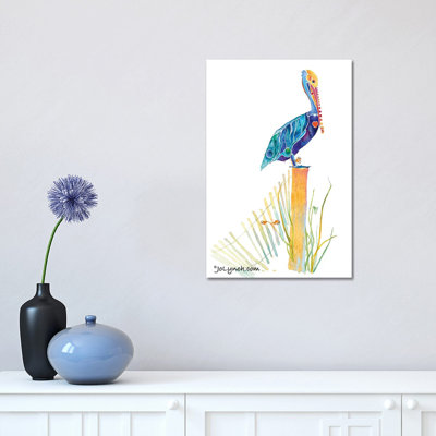 Pelican Beach 1 Piece Wrapped Canvas Wall Art