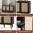 Sideboard Buffet Cabinet With 3 Rattan Doors,Modern Kitchen Storage Console Cabinet For Entryway Living Room-2143685193