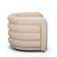 Fauteuil d'appoint pivotant en velours Curves Peach-605834417