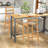Counter Stool with Solid Wood Frame