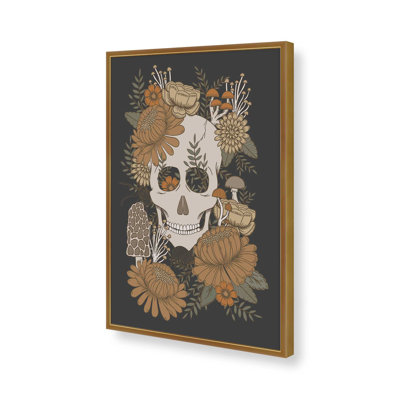«Autumn Skulls By Lathe & Quill», reproduction d'art sur toile