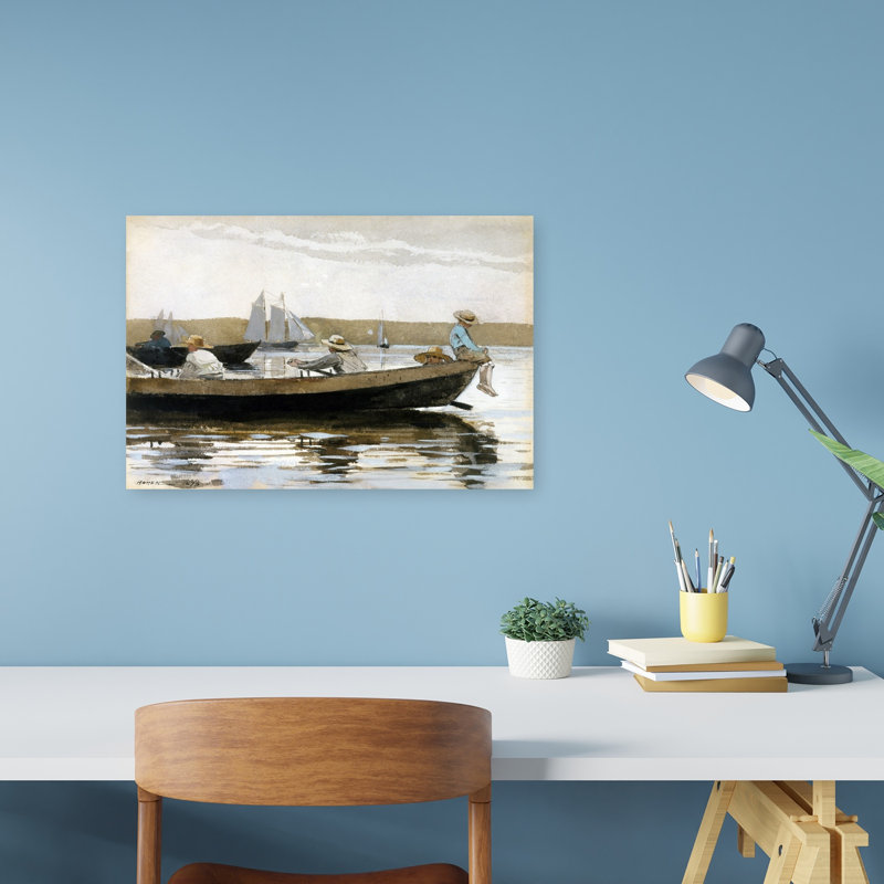 «Boy In A Dory», impression d'art mural classique sur la côte, H 12 po x l 18 po