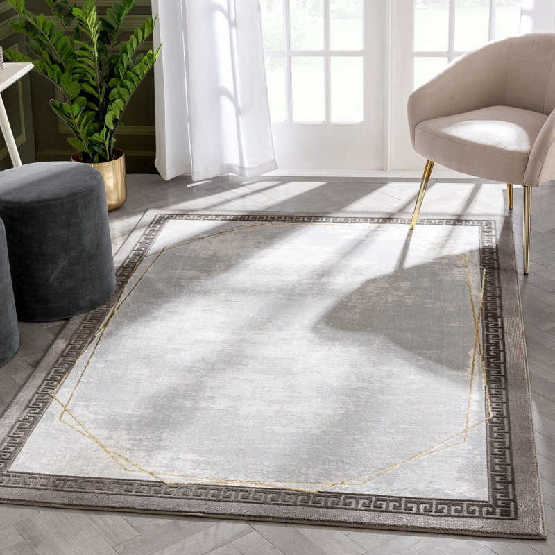 Fairmont Geometric Synthetic Area Rug, Rectangle 120 x 160 cm