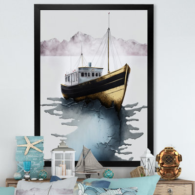 " Gold Modern Fishing Boat III "