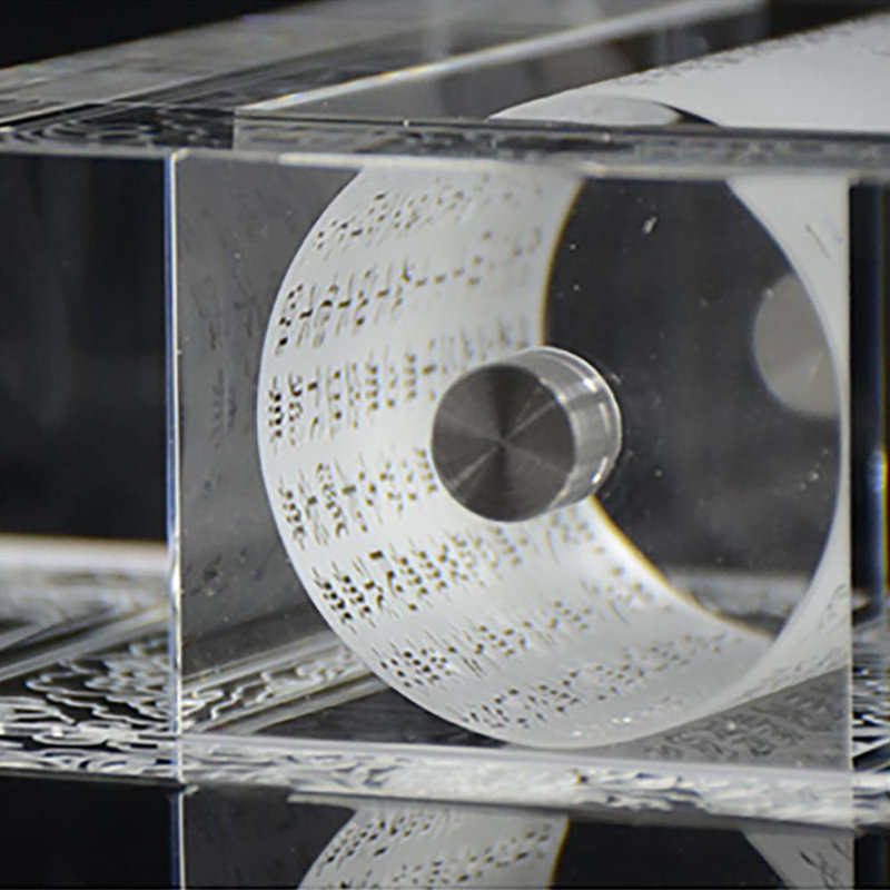 LIULI Crystal Art Crystal Prayer Wheel Sculpture