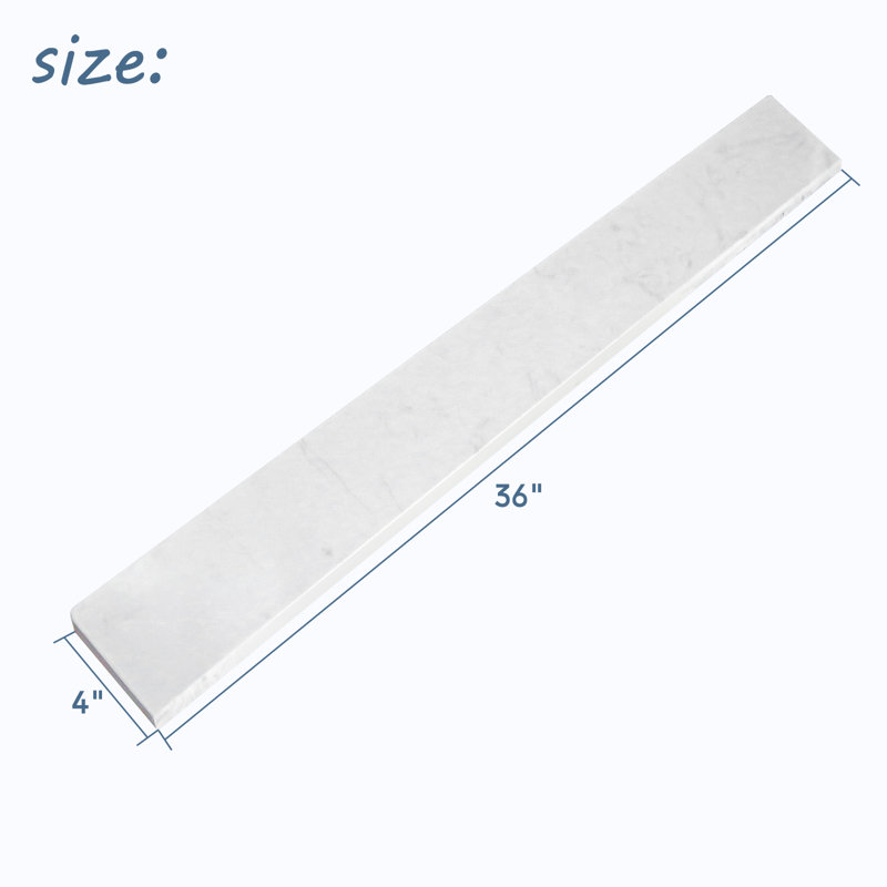 36" Quartz Stone Vanity Backsplash 4" Height