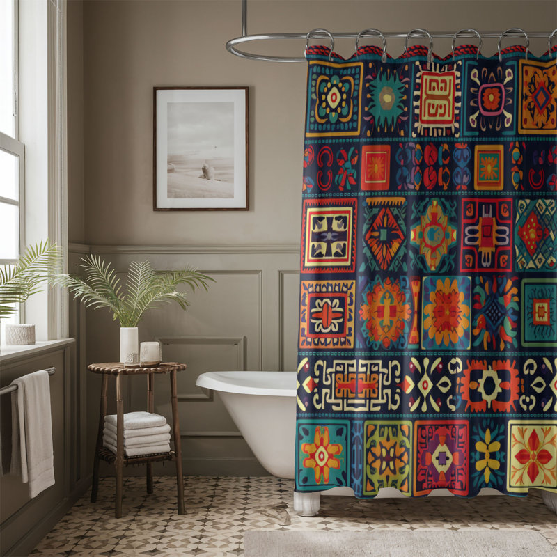 Traditional Textiles - Premium Shower Curtain, 74"H x 71"W