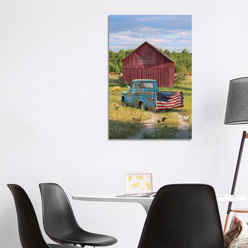 Summer Farm - Wrapped Canvas Print, 101.6 cm H x 66.04 cm W x 1.91 cm D