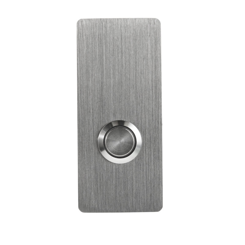 Stainless Steel Push Button Doorbell, 3.14" H x 1.37" W x 0.16" D