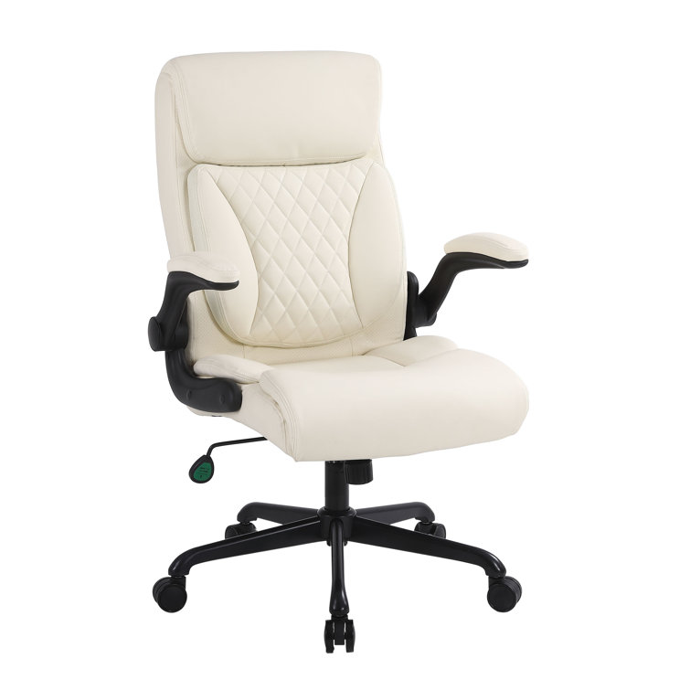 Inbox Zero 23 Large Seat Ergonomic Executive Chair with Flip Up