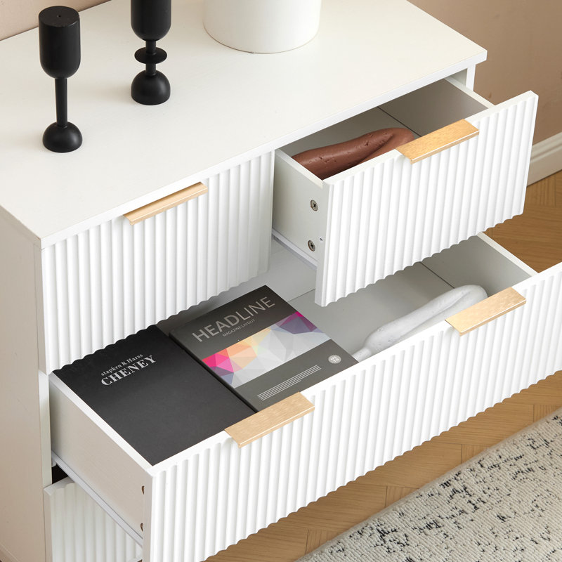 28Inch Wide Drawer Cabinet, White