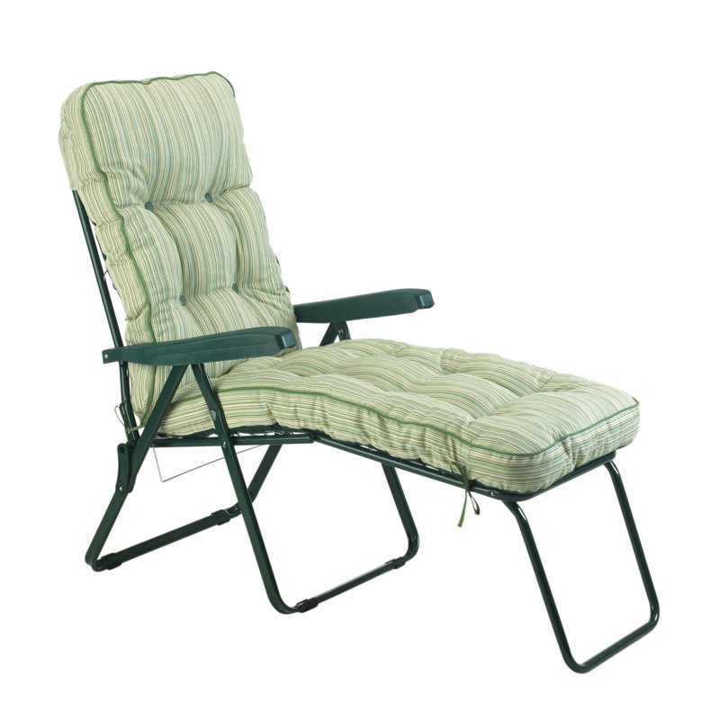 Carrera 102cm Long Reclining Single Chaise with Cushions, Cotswold