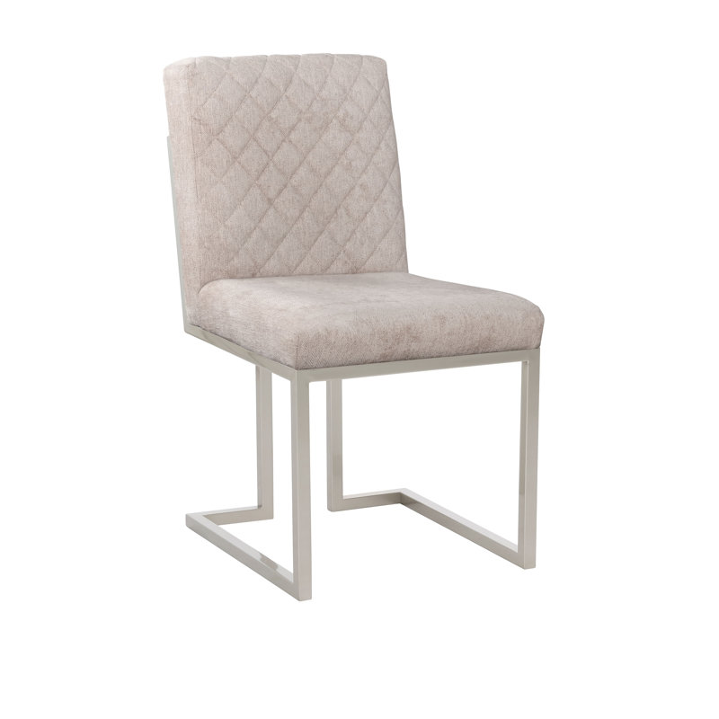 Chaise d'appoint en polyuréthane beige Bryanne