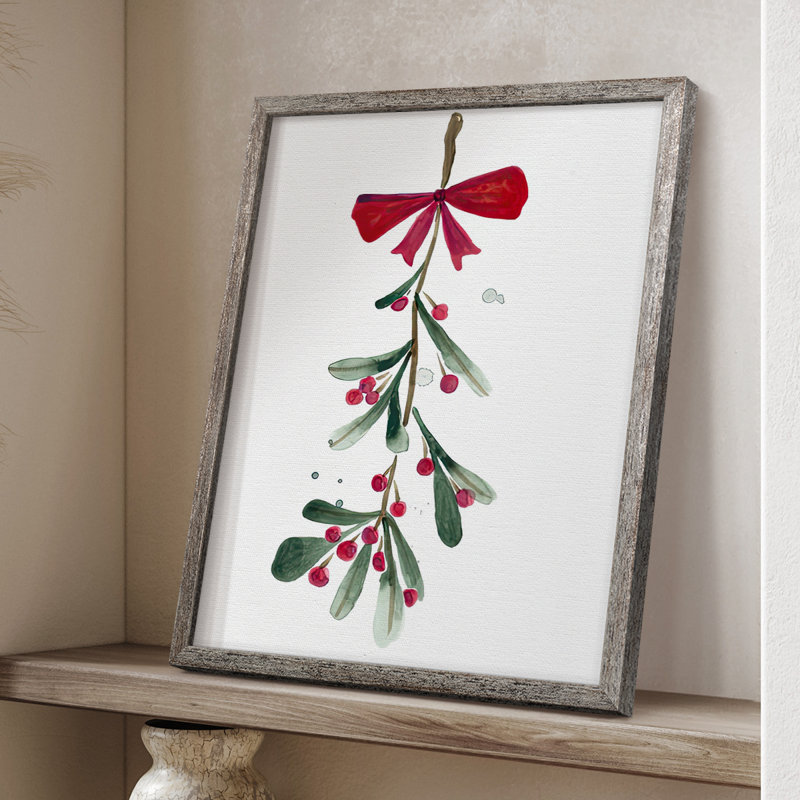 Warm Winter Wishes VI, reproduction encadrée - bois massif, H 11 po x l 9 po