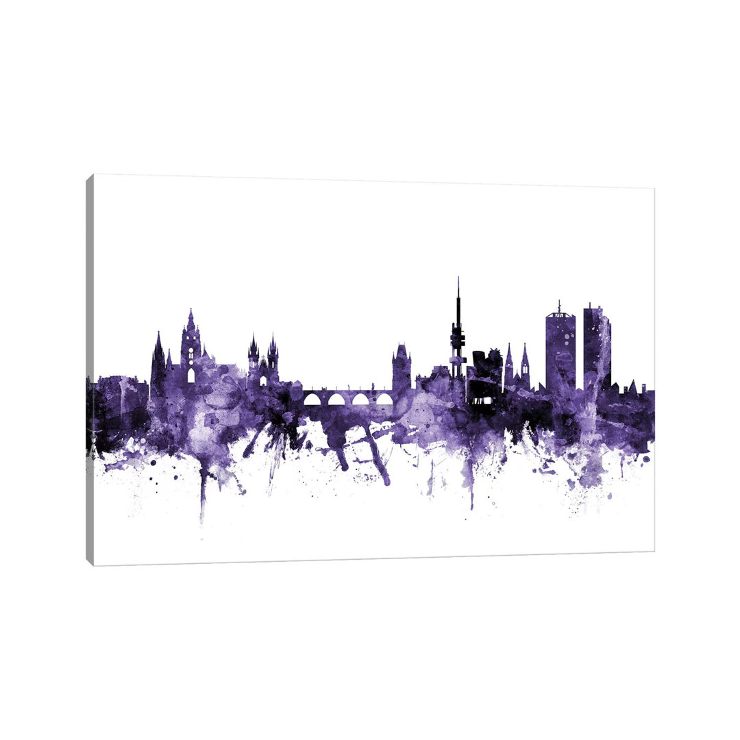 Prague (Praha), Czech Republic Skyline by Michael Tompsett - Wrapped Canvas Gallery-Wrapped Canvas Giclée