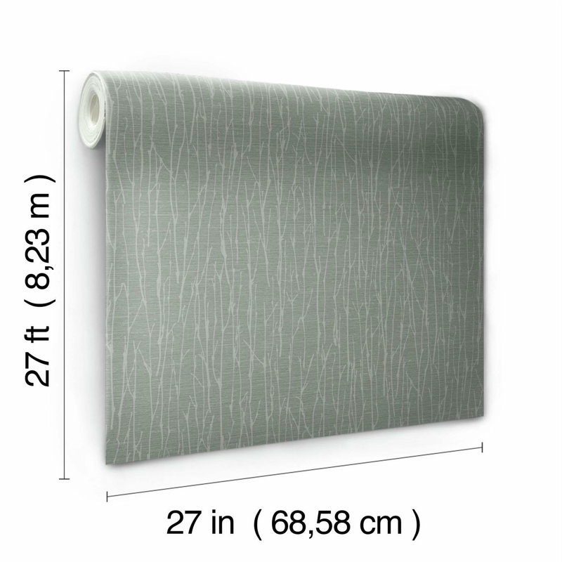 Rouleau de papier peint L 27 po x L 27 po Woodland Twigs, ISE