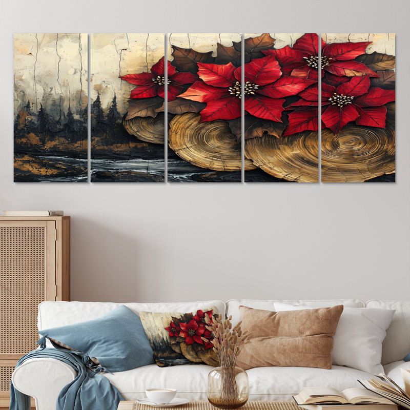 Blakeslee - Art - Pour le salon, 28" H x 60" W, 5