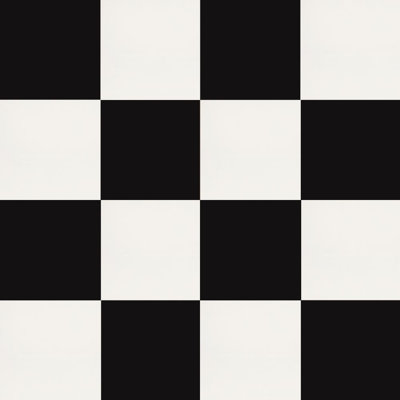 Tuxedo Checkerboard 12" x 12" Matte Porcelain Floor and Wall Tile