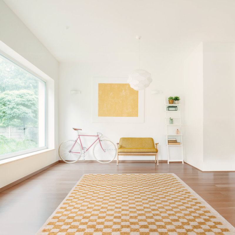 Rockeem Geometric Shapes Shag Area Rug, Rectangle 120 x 170cm