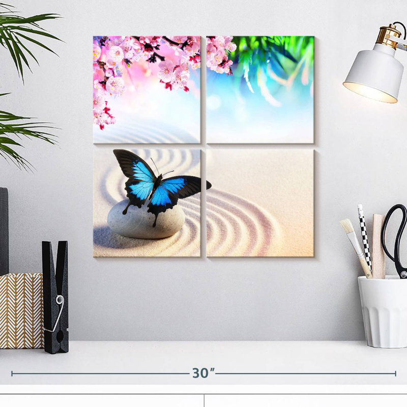 Brampt Zen Swallowtail Butterfly, 18" H x 18" W