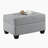 111" Modern & Contemporary 3-Piece Reversible Sectional Sofa - Microfiber Sectional Sofa, Drop-Down Cup Holders Sofa Chaise Ottoman Storage-512651596