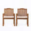 Chaise d'appoint de patio (ensemble de 2)