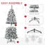 Arbre de Noël 7,5 pi avec branches réalistes, 350 lumières DEL et 641 pointes
