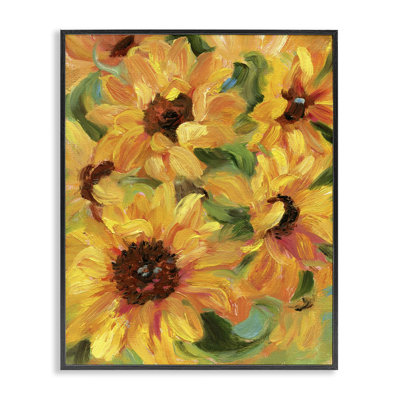 Art de giclée à motif de grappes de tournesol par Sandra Iafrate