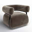 Bina 37" W Genuine Top Grain Leather Barrel Chair-557744807