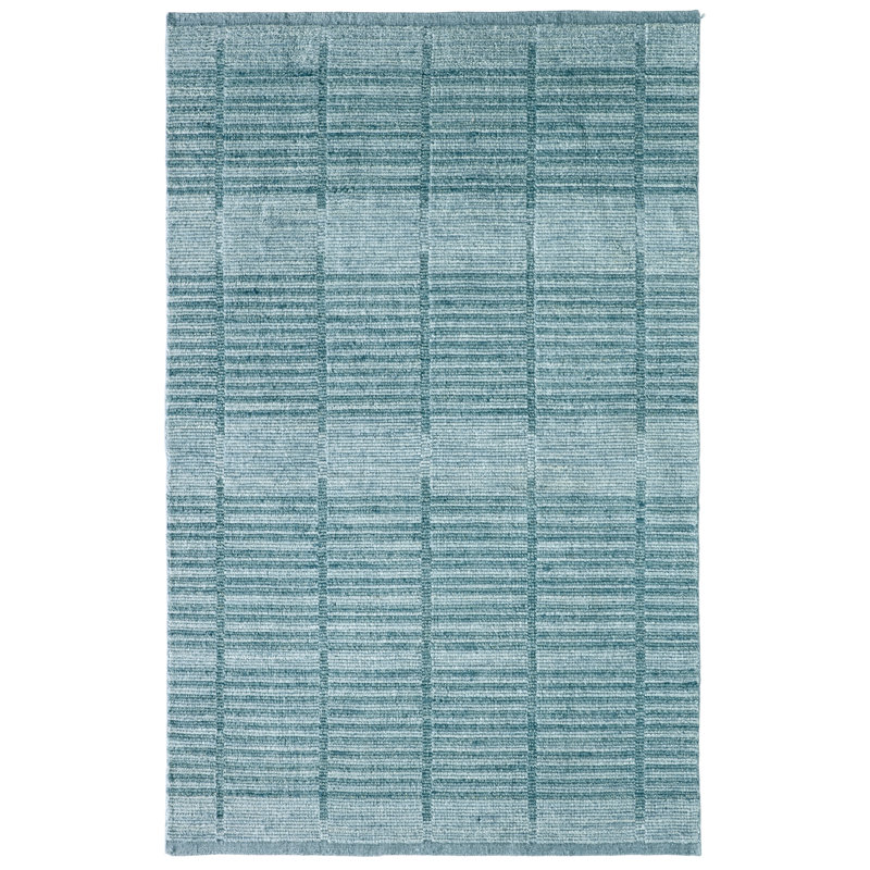 Jaipur Living Megara ITD03 Handwoven Plaid Blue Area Rug (6'X9'), Blue, Rectangle 6' x 9'