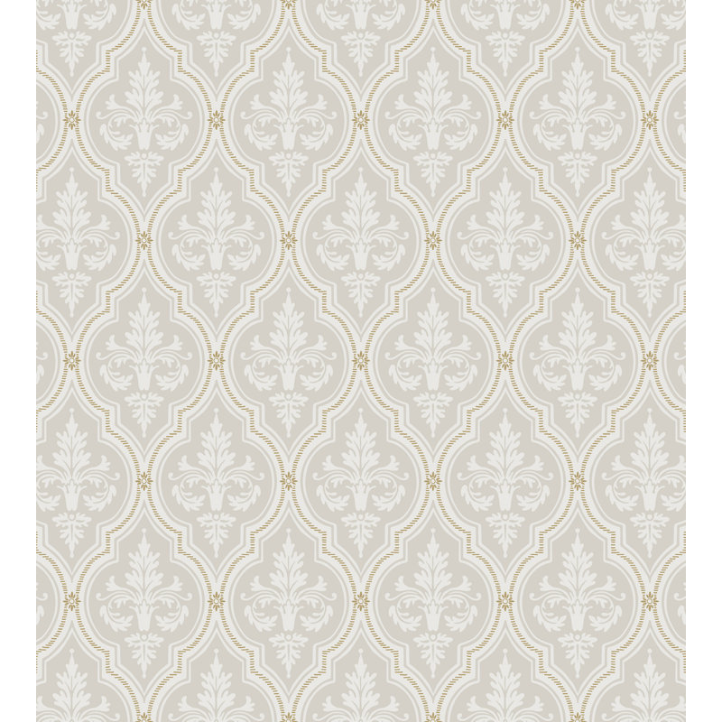 Lofstad Damask Wallpaper Roll, Sandstone