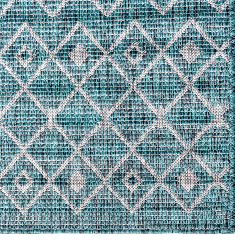 Harlee Geometric Indoor / Outdoor Rug, Square 10'8"