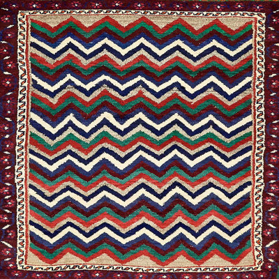 Tapis décoratif multicolore à motif abstrait