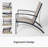 3-Piece PVC-coated polyester Outdoor Patio Bistro Set