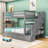 Elveta Kids Full Over Full Bunk Bed with Drawers-634833239