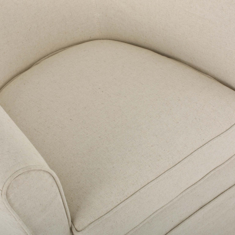 Chaise pivotante avec housse amovible, Naturel