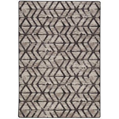 Tapis gris surpiqué Imagine