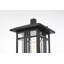 Lampadaire extérieur noir Emrush 15 pouces