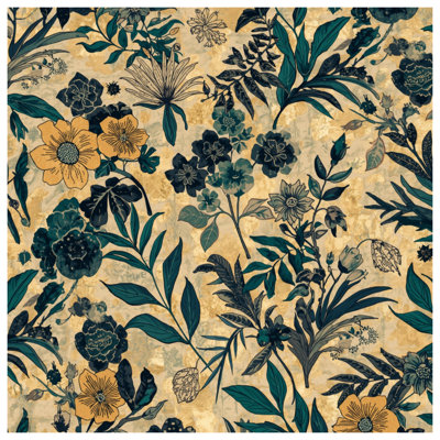 Botanical Floral Illustration Comforter