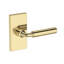 La Conner Passage Lever with Contemporary 5in Rose in Polished Chrome-1225848386