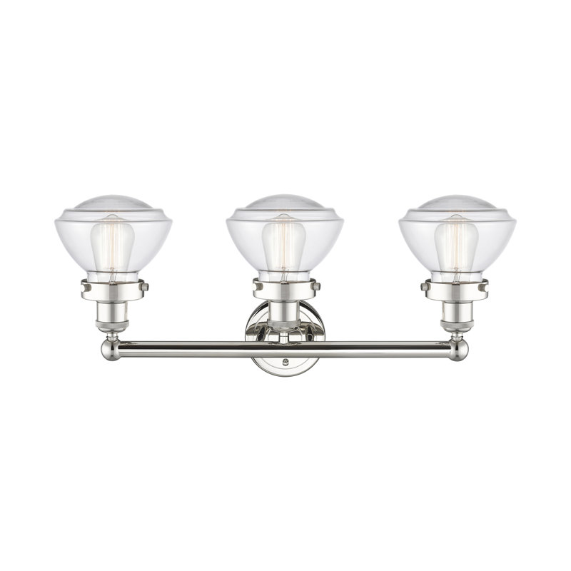Almarosa 3 - Light Dimmable Vanity Light, Clear, Polished Nickel